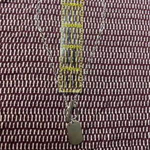 Blank Silver Dogtag Necklace